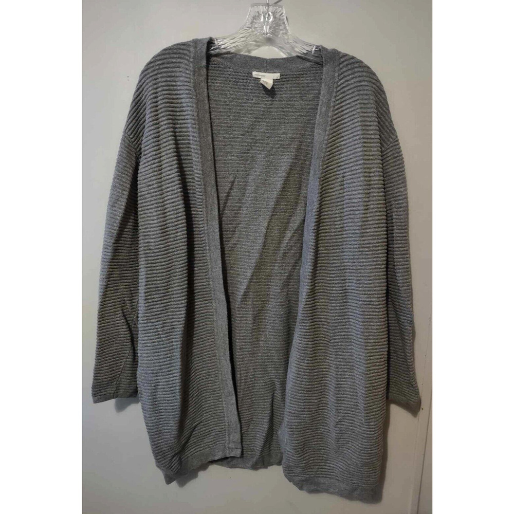 H&M | Grey Textured Stretchy Open Cardigan W/ Pockets Size XS/S